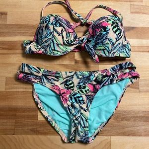 Tropical Print Bikini